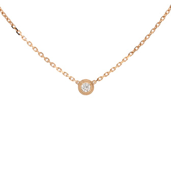 Cartier Cartier D'Amour Pendant Necklace 18K Rose Gold with Diamond XS