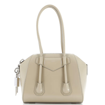 Givenchy Antigona Lock Long Handle Bag Leather Mini