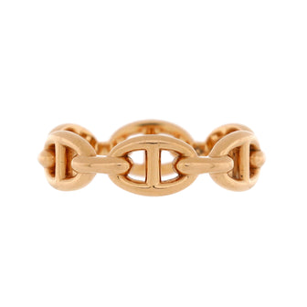 Hermes Chaine d'Ancre Enchainee Ring 18K Rose Gold Small