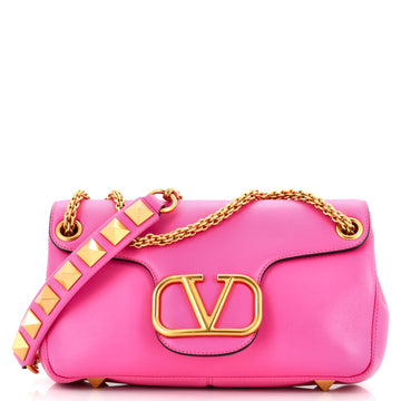 Valentino Garavani Stud Sign Shoulder Bag Leather