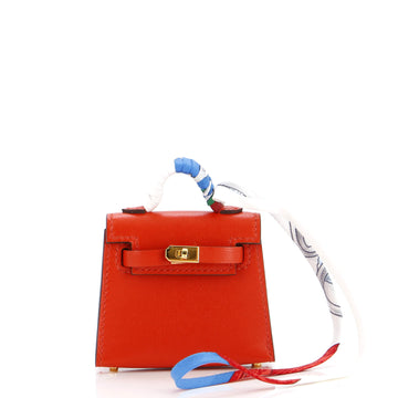 Hermes Kelly Twilly Bag Charm Tadelakt