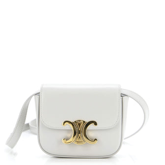 Celine Triomphe Shoulder Bag Smooth Calfskin Mini