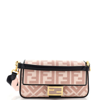 Fendi Baguette NM Bag Zucca Embroidered Canvas Medium
