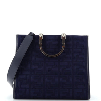 Fendi Sunshine Shopper Tote FF Fabric Medium