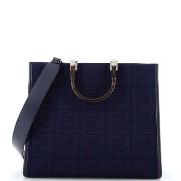 Fendi Sunshine Shopper Tote FF Fabric Medium