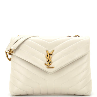 Saint Laurent Loulou Shoulder Bag Matelasse Chevron Leather Medium