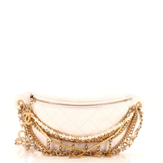 Chanel All About Chains Waist Bag Quilted Lambskin