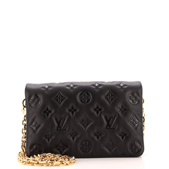 Louis Vuitton Coussin Pochette Monogram Embossed Lambskin