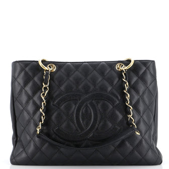Chanel Grand Shopping Tote Quilted Caviar