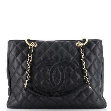 Chanel Grand Shopping Tote Quilted Caviar