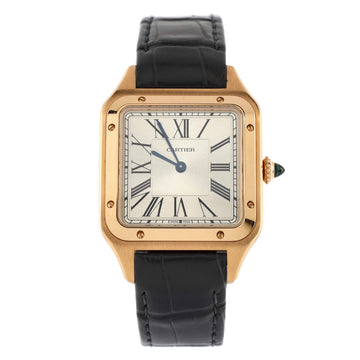 Cartier Santos Dumont Quartz Watch Rose Gold and Alligator 31
