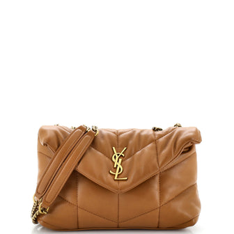 Saint Laurent Loulou Shoulder Bag Matelasse Chevron Leather Small