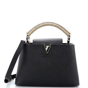 Louis Vuitton Capucines Bag Leather with Python BB