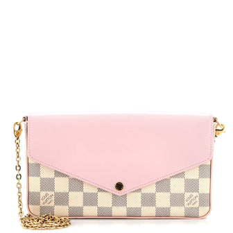 Louis Vuitton Felicie Pochette Damier and Leather