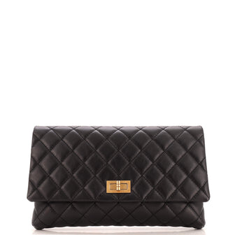Chanel Reissue 2.55 Flap Clutch Quilted Aged Calfskin