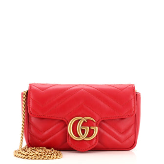 Gucci GG Marmont Flap Bag Matelasse Leather Super Mini