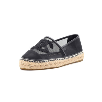 Chanel Women's CC Cap Toe Espadrilles Leather