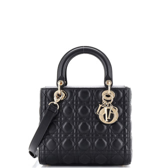 Christian Dior Lady Dior Bag Cannage Quilt Lambskin Medium