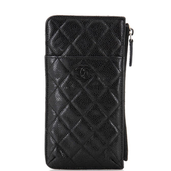 Chanel Classic Phone Case Pouch Quilted Caviar