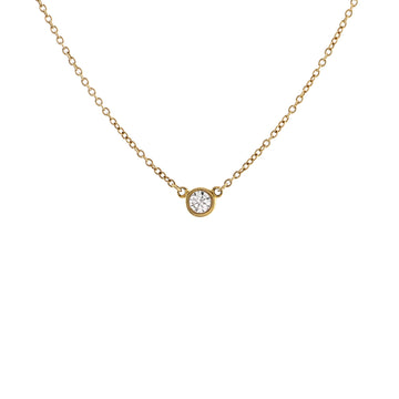 Tiffany & Co. Elsa Peretti Diamonds By The Yard Pendant Necklace 18K Yellow Gold and Diamond 0.12CT