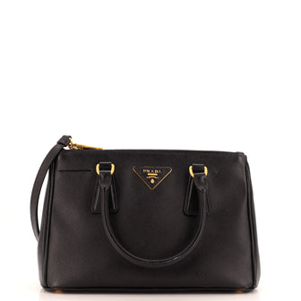 Prada Galleria Double Zip Tote Saffiano Leather Small