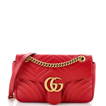 Gucci GG Marmont Flap Bag Matelasse Leather Small