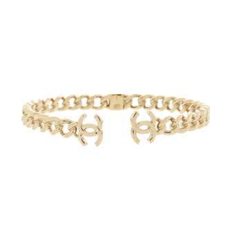 Chanel CC Chain Link Choker Necklace Metal