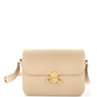 Celine Triomphe Shoulder Bag Smooth Calfskin Large