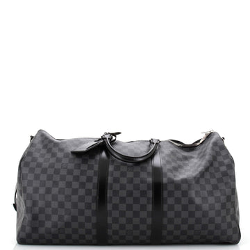 Louis Vuitton Keepall Bandouliere Bag Damier Graphite 55