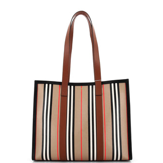 Burberry Open Tote Monogram E-Canvas Small