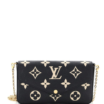 Louis Vuitton Felicie Pochette Bicolor Monogram Empreinte Giant