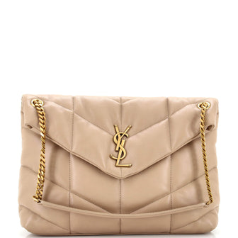 Saint Laurent Loulou Puffer Shoulder Bag Quilted Leather Medium
