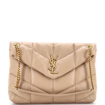 Saint Laurent Loulou Puffer Shoulder Bag Quilted Leather Medium