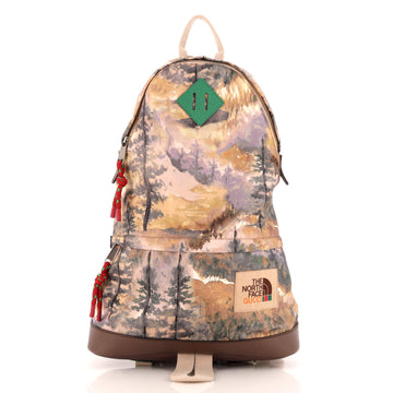 Gucci Gucci x The North Face Zip Backpack Printed Nylon Medium