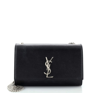 Saint Laurent Classic Monogram Crossbody Bag Grainy Leather Medium