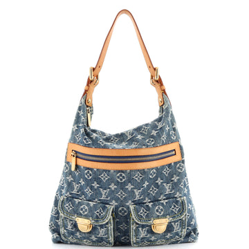 Louis Vuitton Baggy Handbag Denim GM
