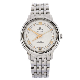 Omega De Ville Prestige Co-Axial Chronometer Automatic Watch Stainless Steel with Diamond Markers 33