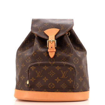 Louis Vuitton Vintage Montsouris Backpack Monogram Canvas MM