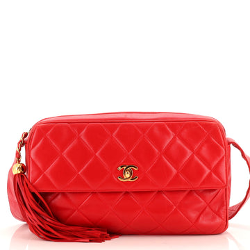 Chanel Vintage CC Pocket Camera Shoulder Bag Quilted Lambskin Medium