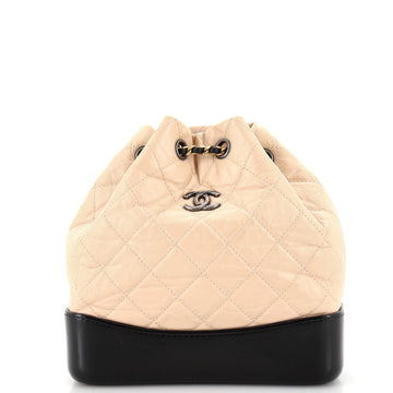 Chanel Gabrielle Backpack Quilted Calfskin Small