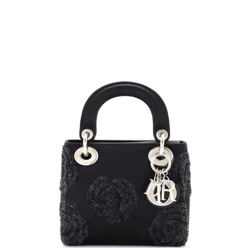 Christian Dior Lady Dior Bag Embellished Satin Mini