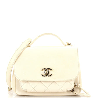 Chanel Business Affinity Flap Bag Quilted Caviar Small