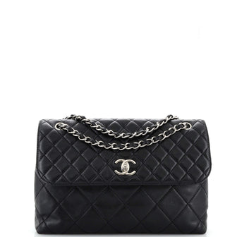 Chanel In The Business Flap Bag Quilted Calfskin Maxi