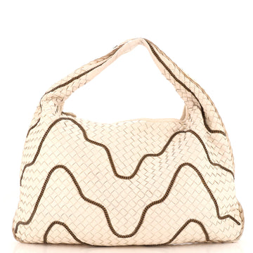 Bottega Veneta Veneta Hobo Intrecciato Nappa with Chain Detail Large