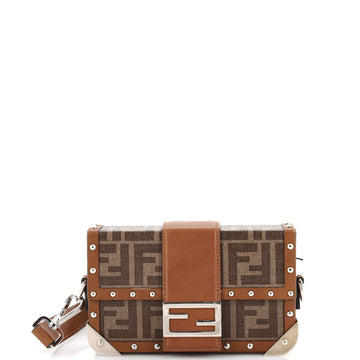 Fendi Baguette Trunk Bag Zucca Coated Canvas Mini