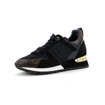 Louis Vuitton Women's Run Away Sneakers Mesh with Monogram Canvas and Suede