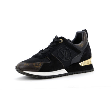 Louis Vuitton Women's Run Away Sneakers Mesh with Monogram Canvas and Suede