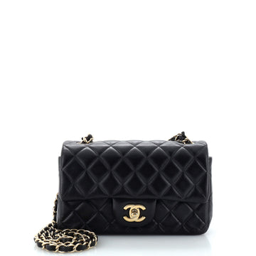 Chanel Classic Single Flap Bag Quilted Lambskin Mini