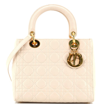 Christian Dior Vintage Lady Dior Bag Cannage Quilt Lambskin Medium