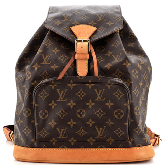 Louis Vuitton Vintage Montsouris Backpack Monogram Canvas GM